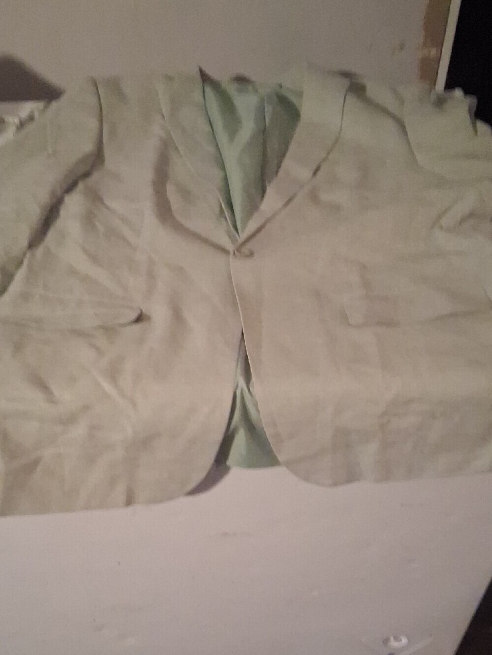 MAGE MALE Men's Mint Green Blazer Jacket Satin Lining 3XL - Picture 5 of 5